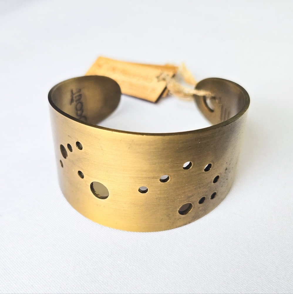 NWT Scout Scorpio Constellation Brass Cuff Bracelet